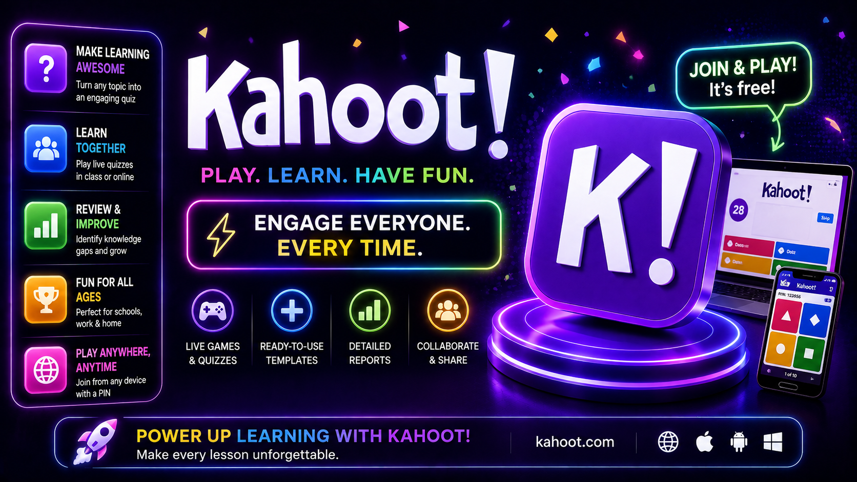 Kahoot Plus Gold 7 Ngày BHF