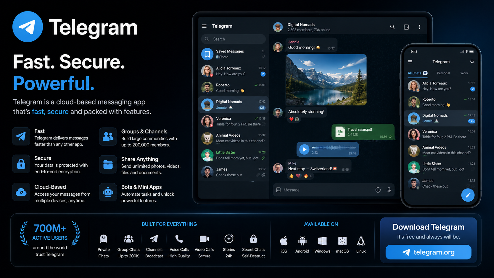 Tài khoản Telegram SPAM 1 năm - BH 24H