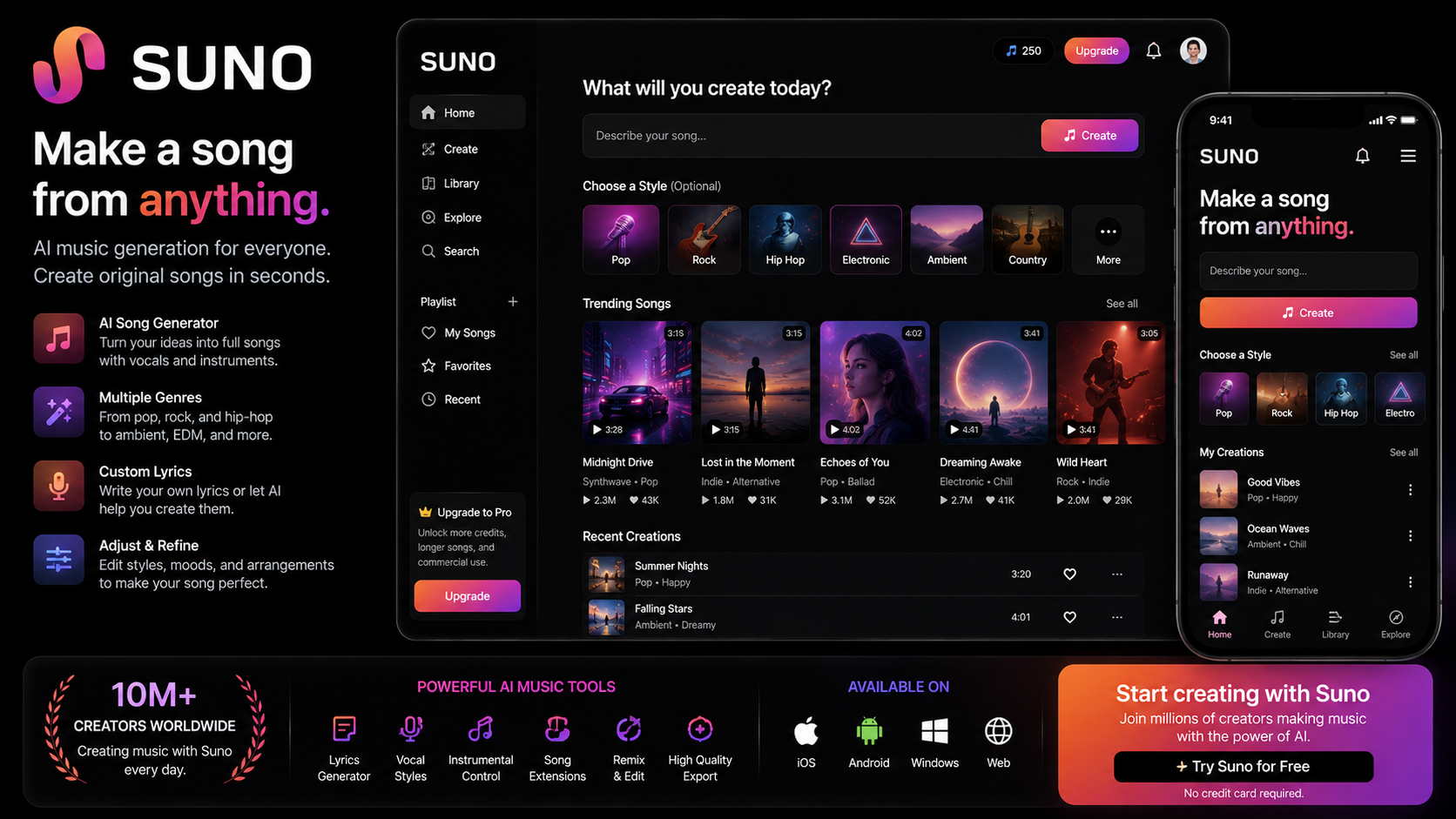 Suno Pro 1TH BH 1 ngày